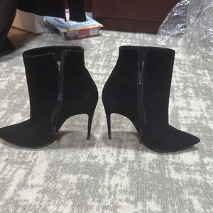 Christian Louboutin So Kate black suede Booties